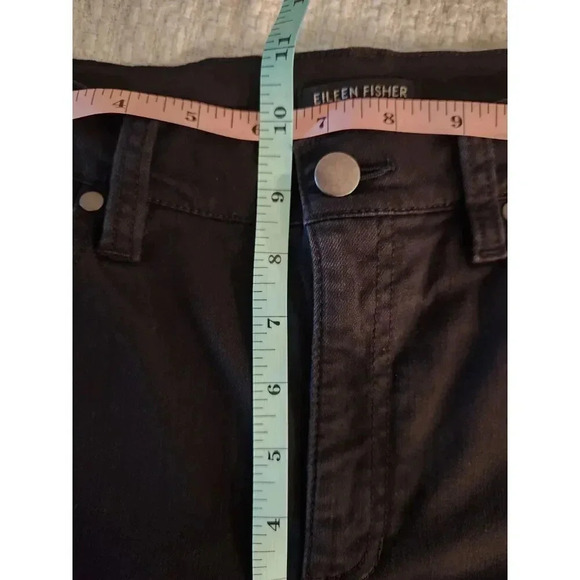 Eileen Fisher High Rise Slim Jeans in Black - Picture 8 of 9